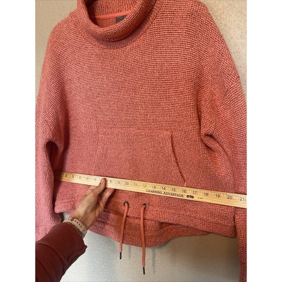 Sweaty Betty Womens Sweater US 4-6 UK Small Funnel Boucle Chunky Knit Pink - Picture 7 of 9